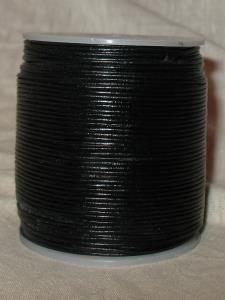 Lederbnder 1mm schwarz 